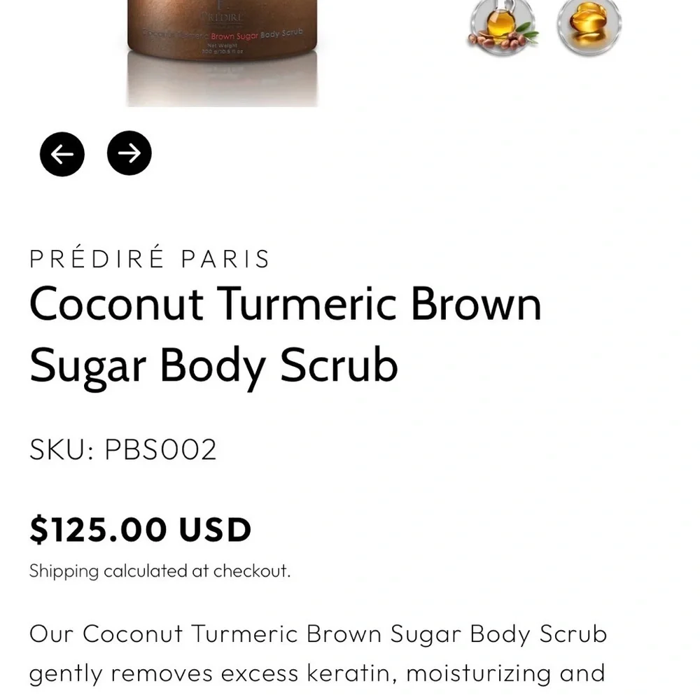 Prédiré Coconut Turmeric Exfoliating Scrub